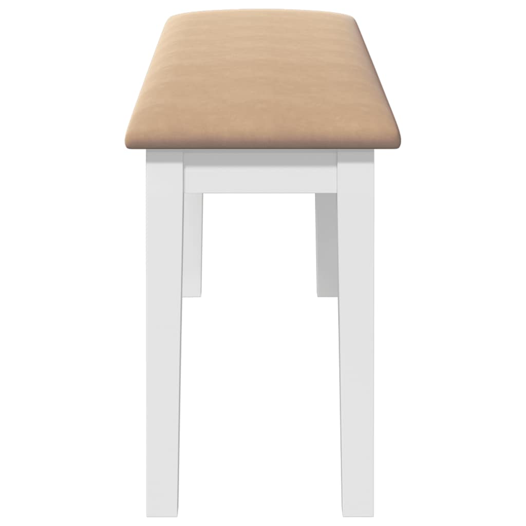 Sols 110 cm Balts masīvkoks gumija