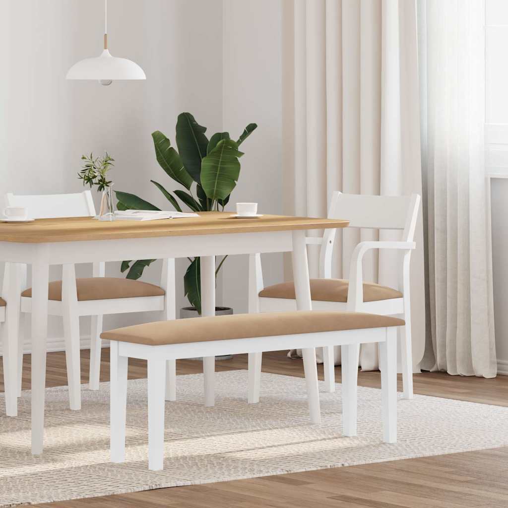 Sols 110 cm Balts masīvkoks gumija