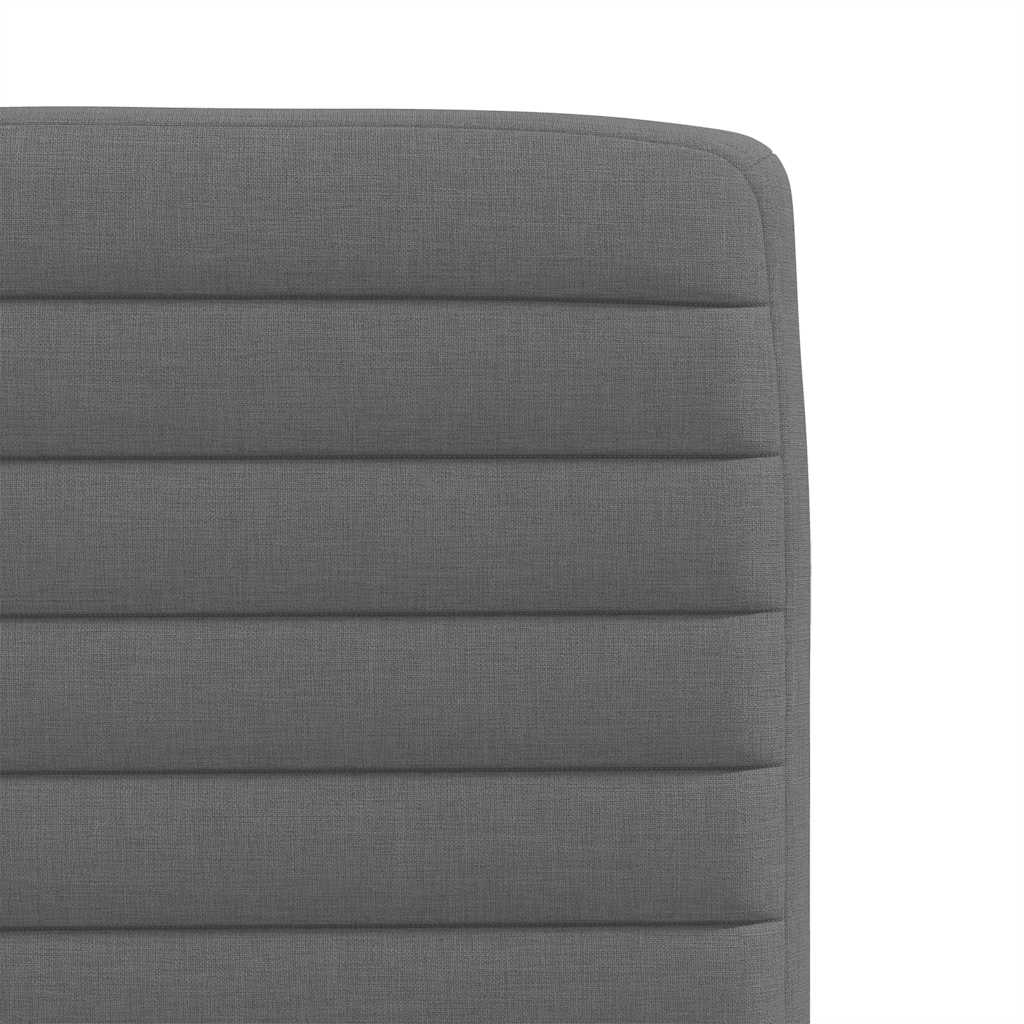 Dining chairs, 4 pcs, dark grey, fabric