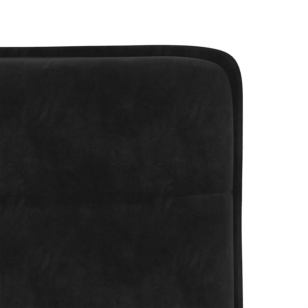 Dining chairs, 4 pcs., black, velvet