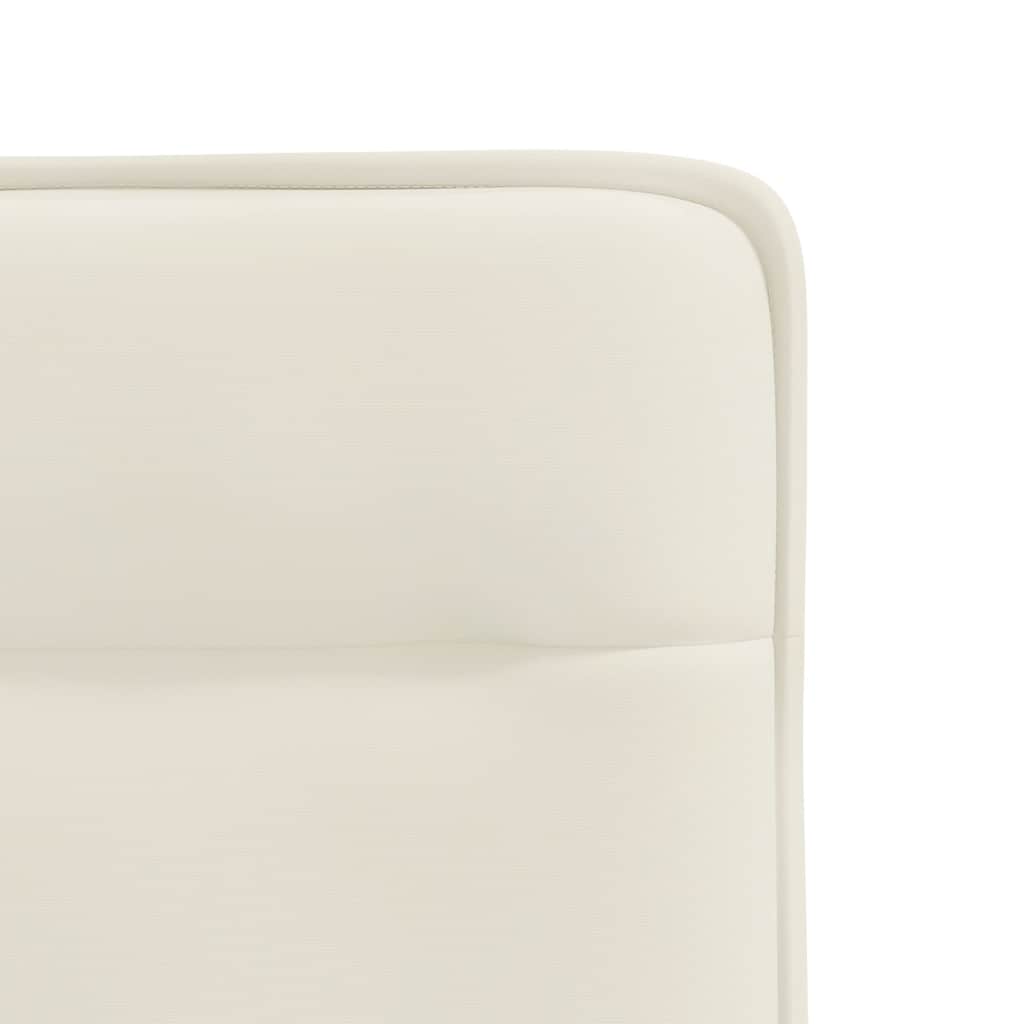 Dining chairs, 4 pcs., cream, velvet