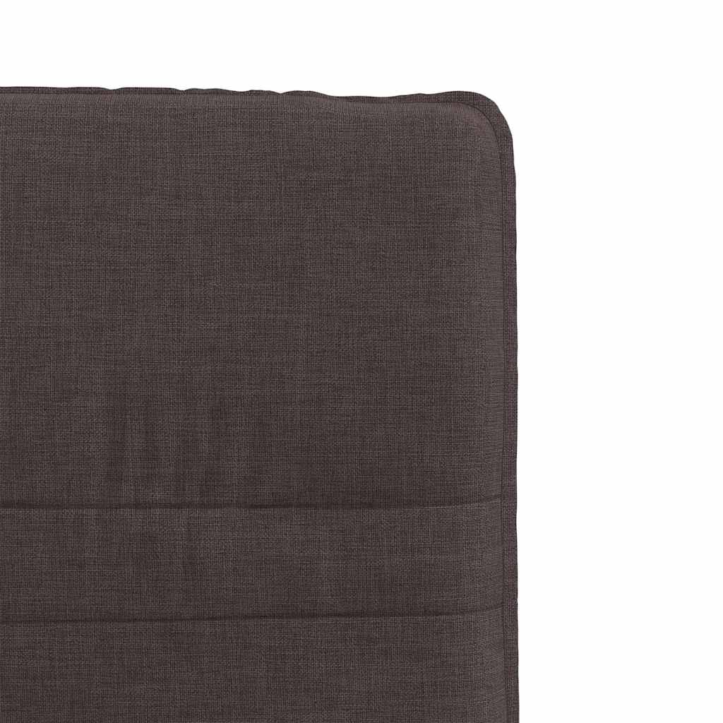 Dining chairs, 4 pcs., dark brown, fabric