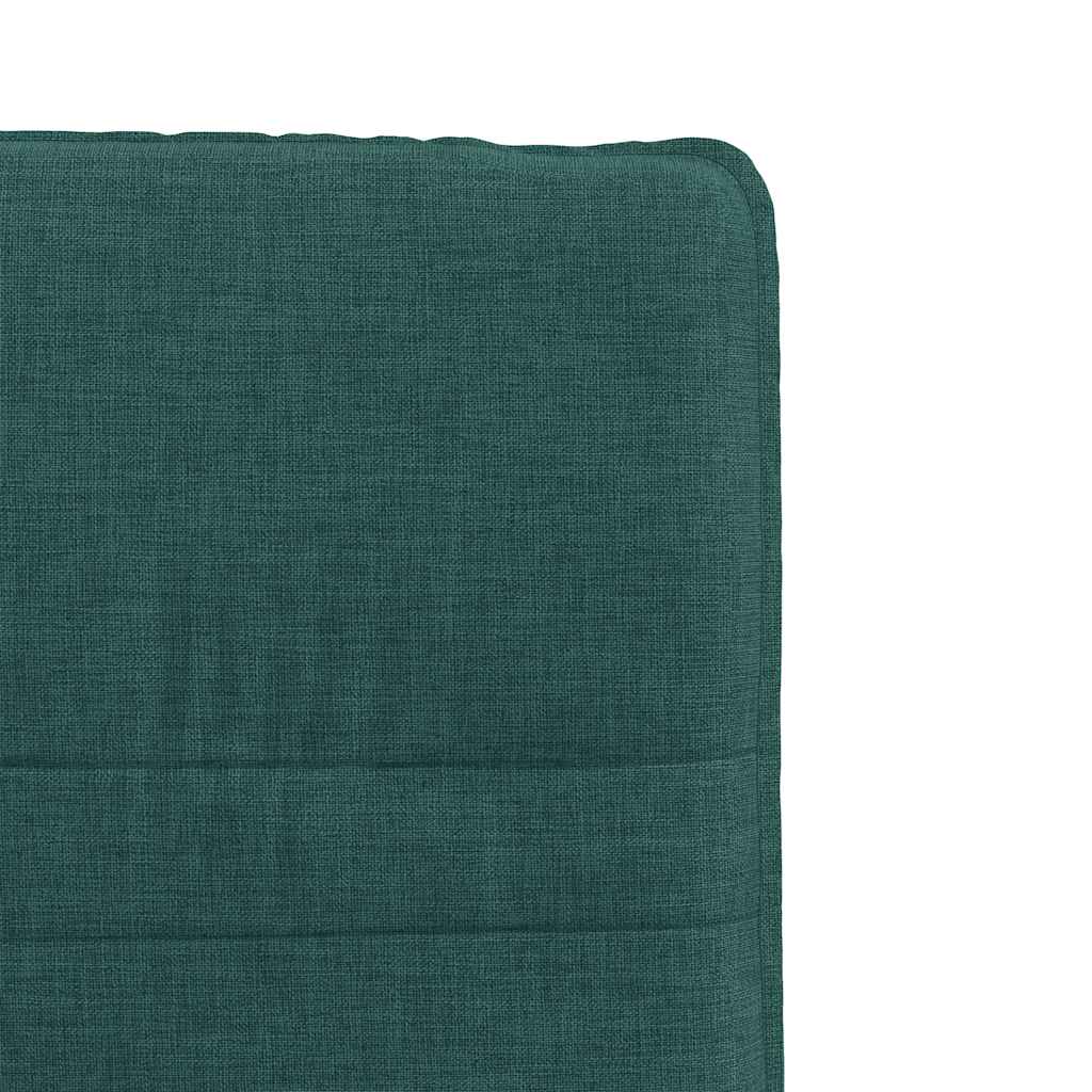 Dining chairs, 4 pcs., dark green, fabric