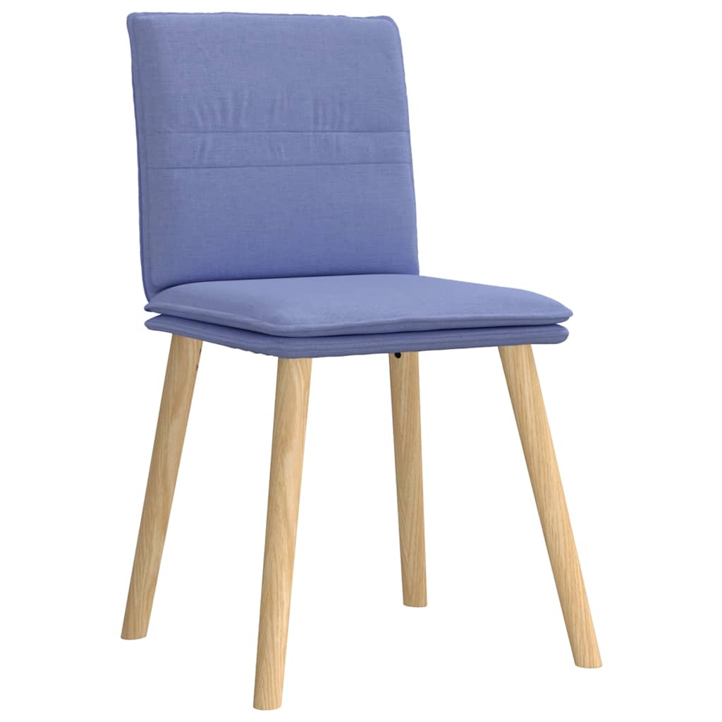 Dining chairs, 4 pcs., denim blue, fabric