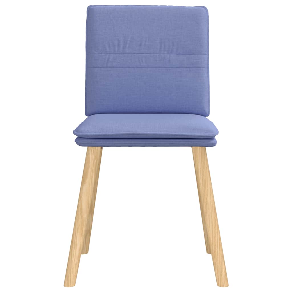 Dining chairs, 4 pcs., denim blue, fabric