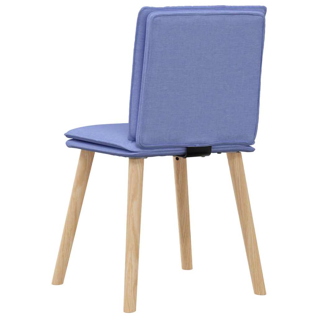 Dining chairs, 4 pcs., denim blue, fabric