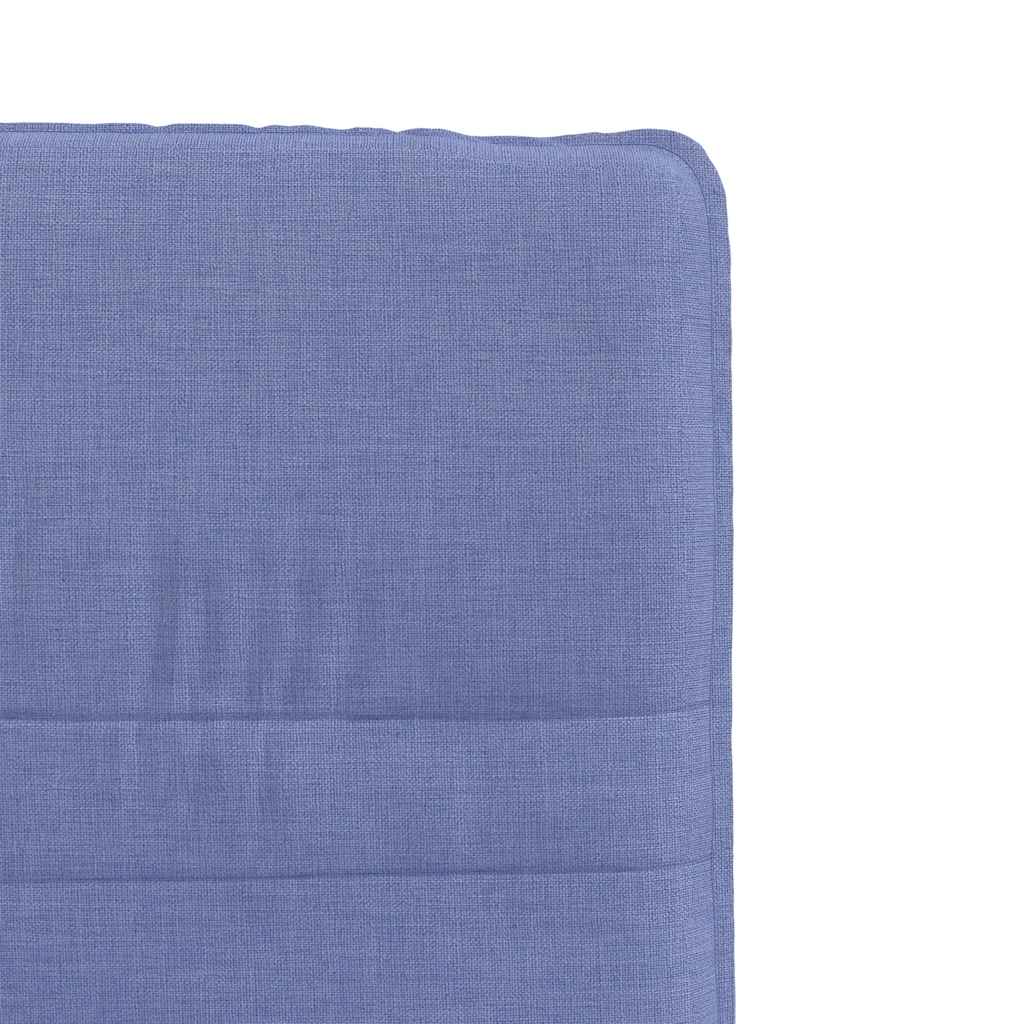 Dining chairs, 4 pcs., denim blue, fabric