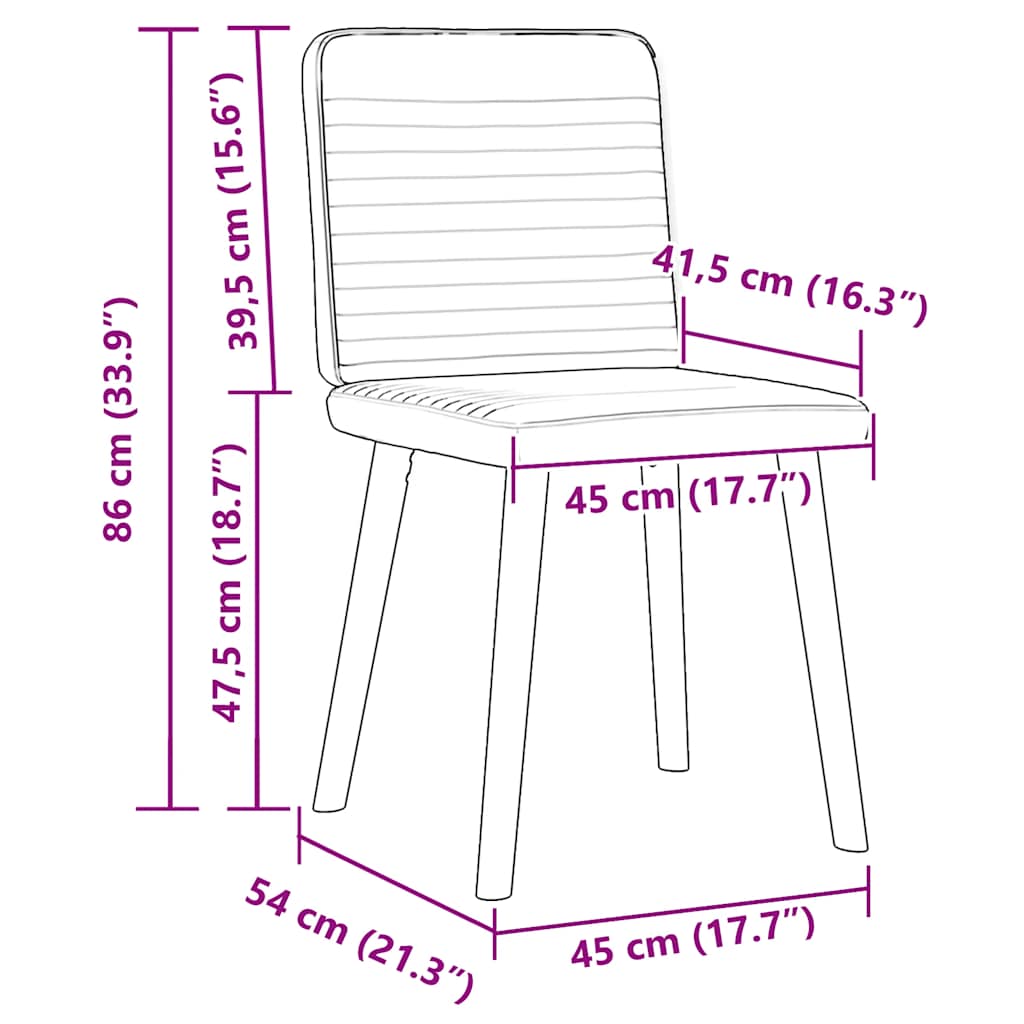 Dining chairs, 6 pcs, black, fabric