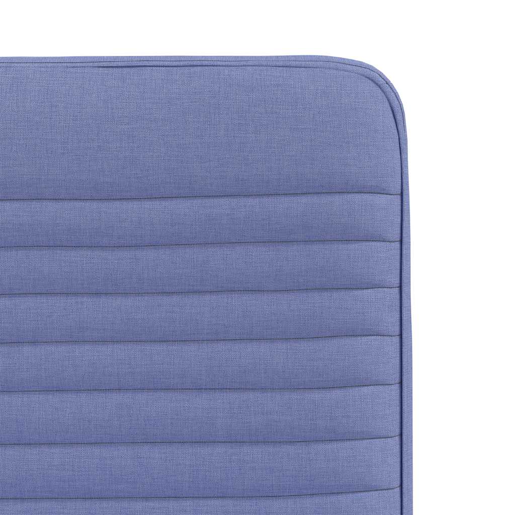 Dining chairs, 6 pcs., denim blue, fabric