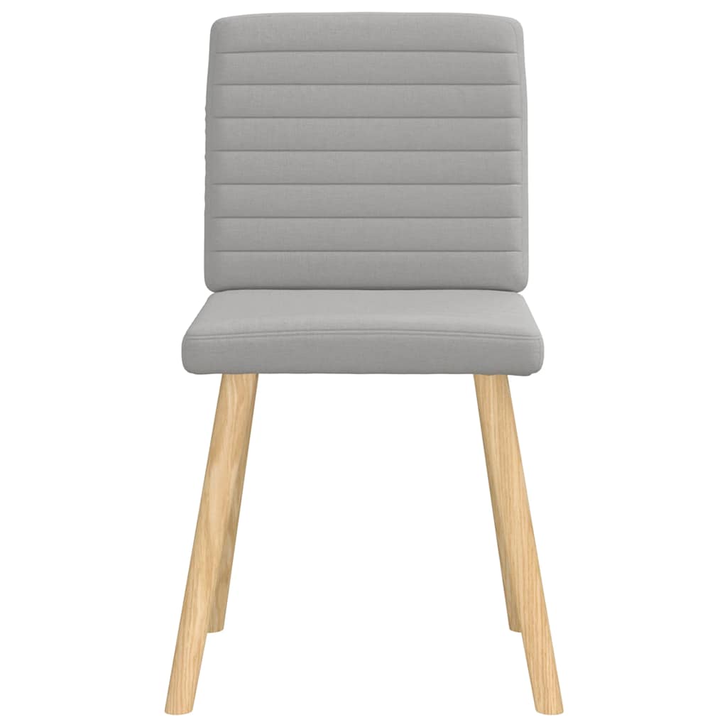 Ēdamistabas krēsli, 6 gab., pelēkā krāsā, audums