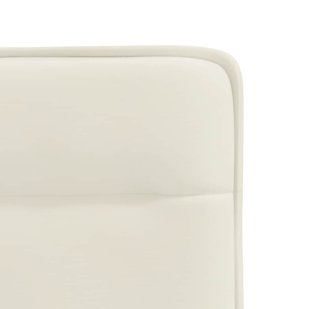 Dining chairs, 6 pcs, cream, velvet