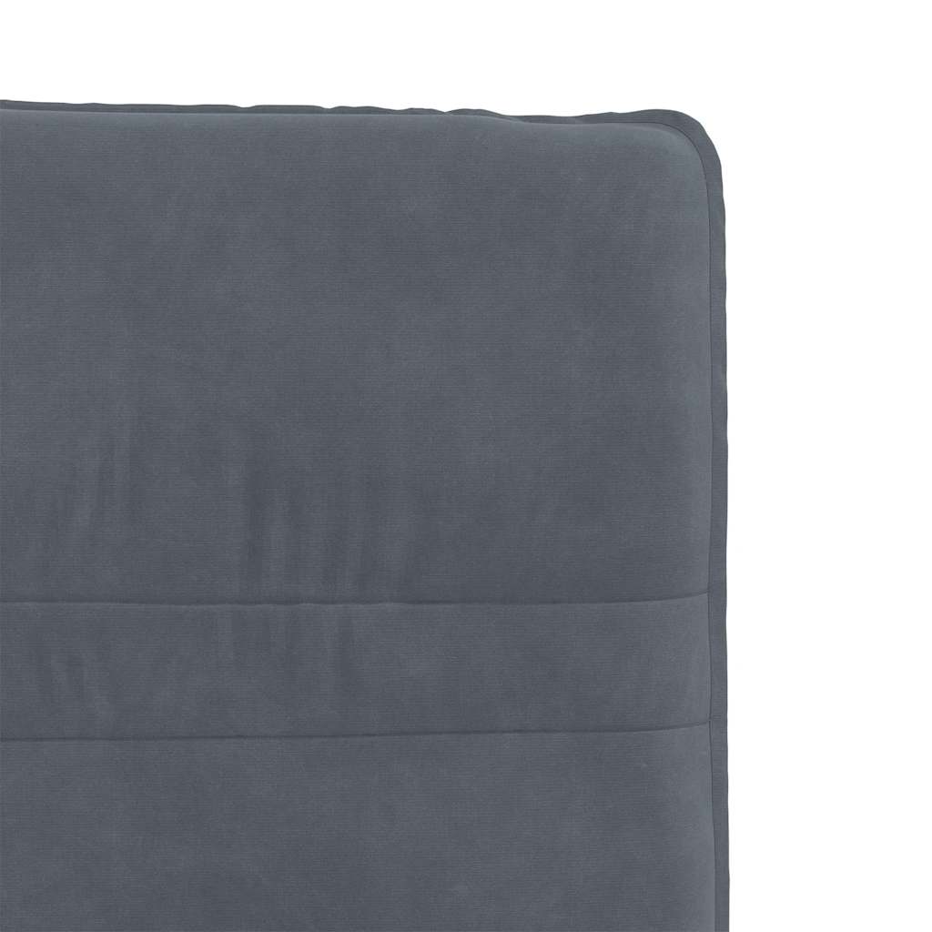 Dining chairs, 6 pcs., dark grey, velvet