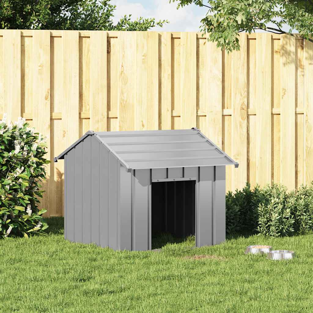 šunų namelis su stogu 85x107x81 cm cinkuoto plieno
