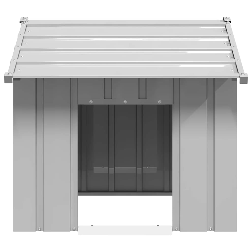šunų namelis su stogu 85x107x81 cm cinkuoto plieno