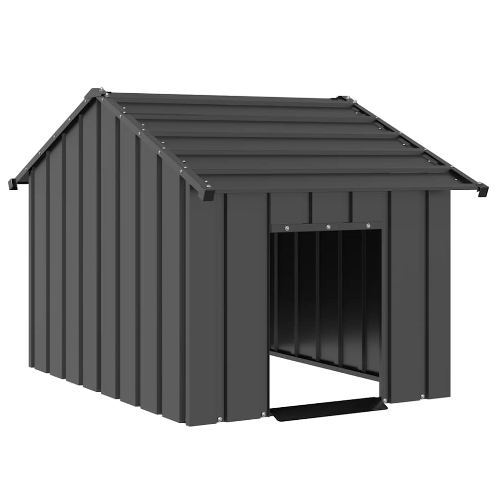 šunų namelis su stogu 83x130x85 cm cinkuoto plieno