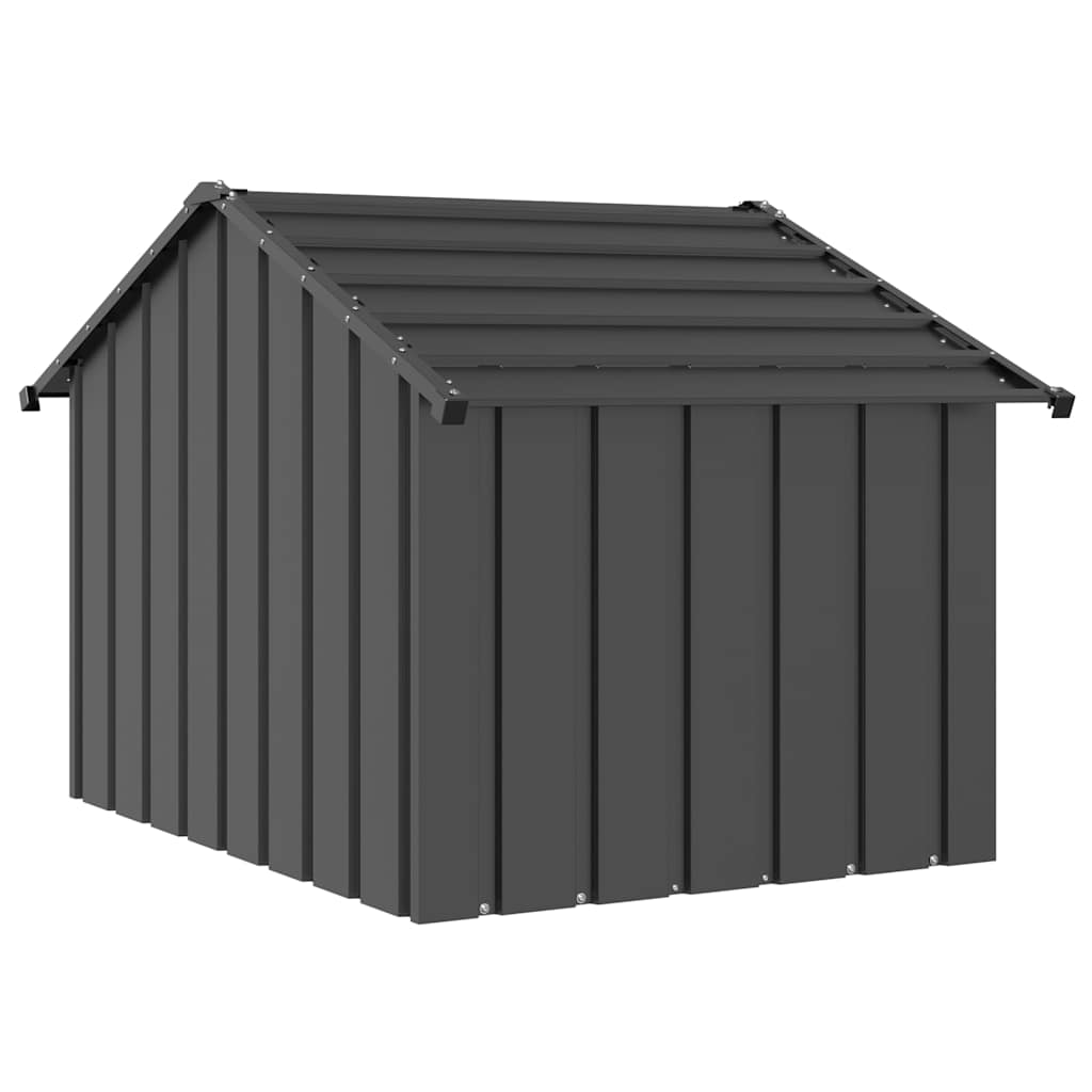šunų namelis su stogu 83x130x85 cm cinkuoto plieno