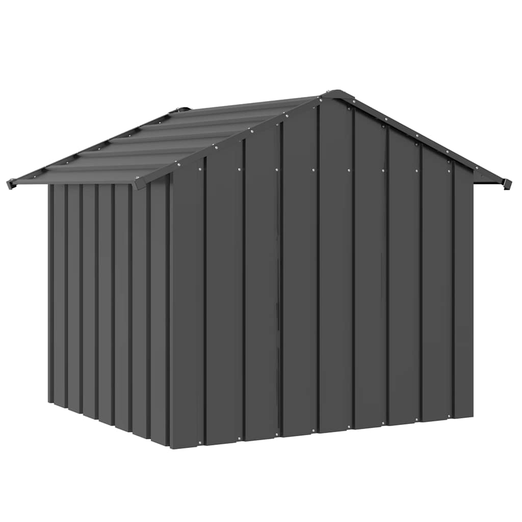 šunų namelis su stogu 131x101x102 cm cinkuoto plieno