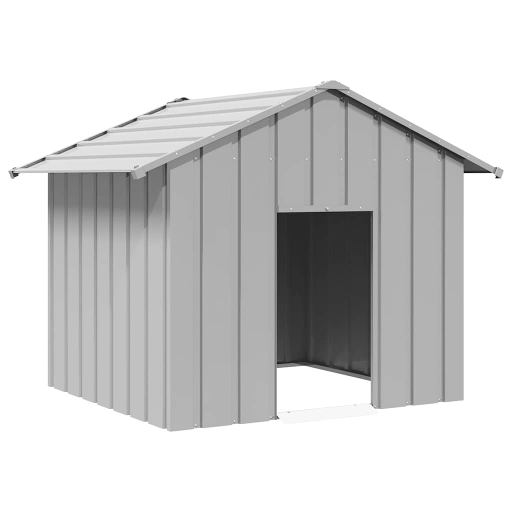 Suņu būda ar jumtu 131x101x102 cm cinkota tērauda