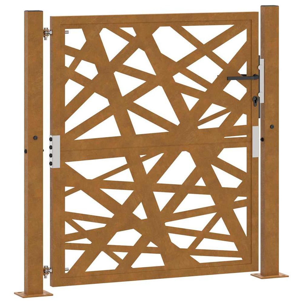 sodo vartai 105x105 cm atmosferos poveikiui atsparaus plieno