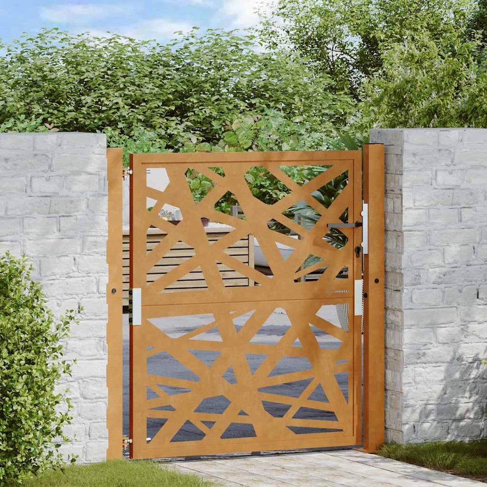 sodo vartai 105x105 cm atmosferos poveikiui atsparaus plieno