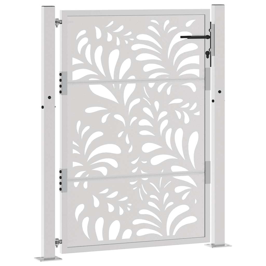 sodo vartai 105x130cm atmosferos poveikio plieno bangų dizainas