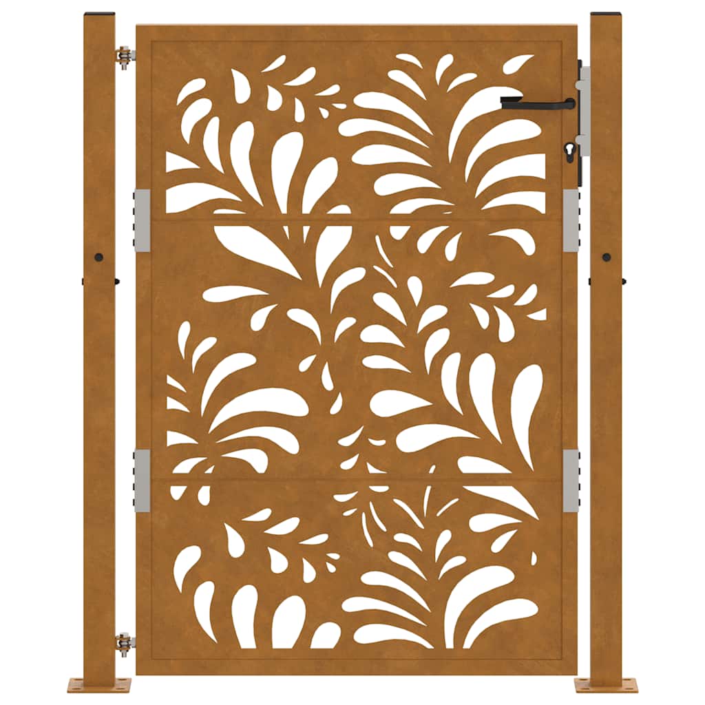 sodo vartai 105x130cm atmosferos poveikio plieno bangų dizainas
