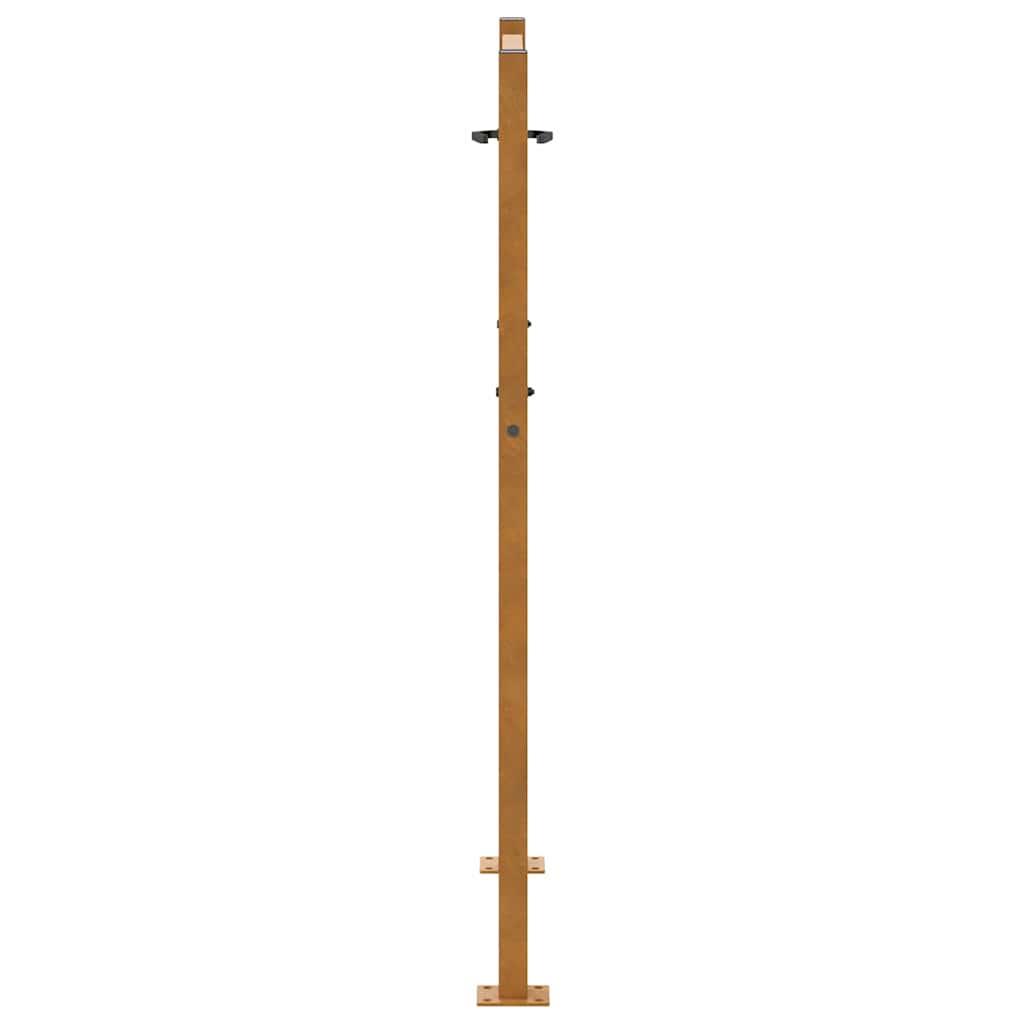 sodo vartai 105x130cm atmosferos poveikio plieno bangų dizainas