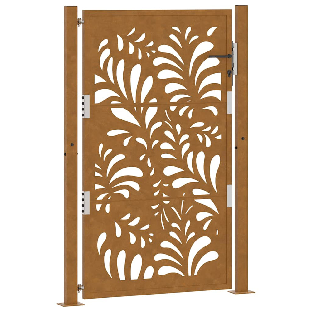 sodo vartai 105x155cm atmosferos poveikio plieno bangų dizainas