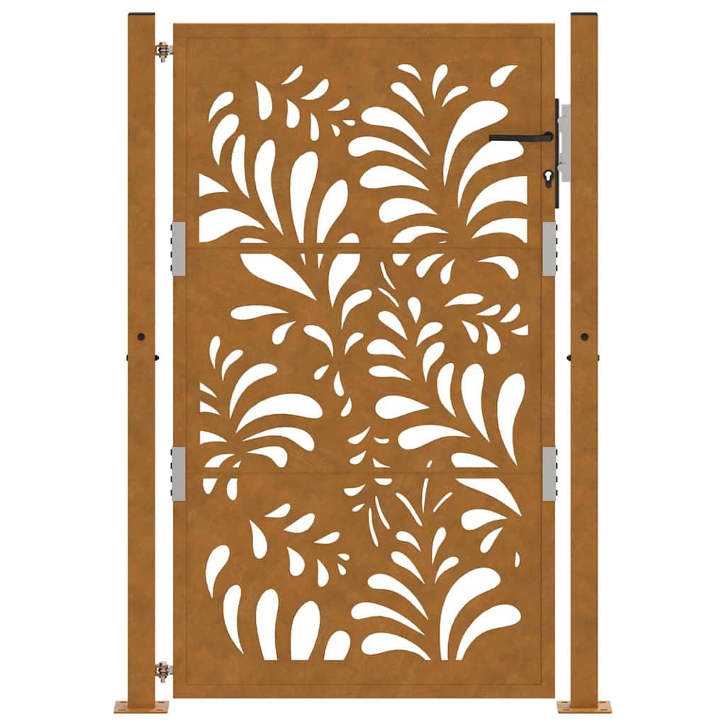sodo vartai 105x155cm atmosferos poveikio plieno bangų dizainas