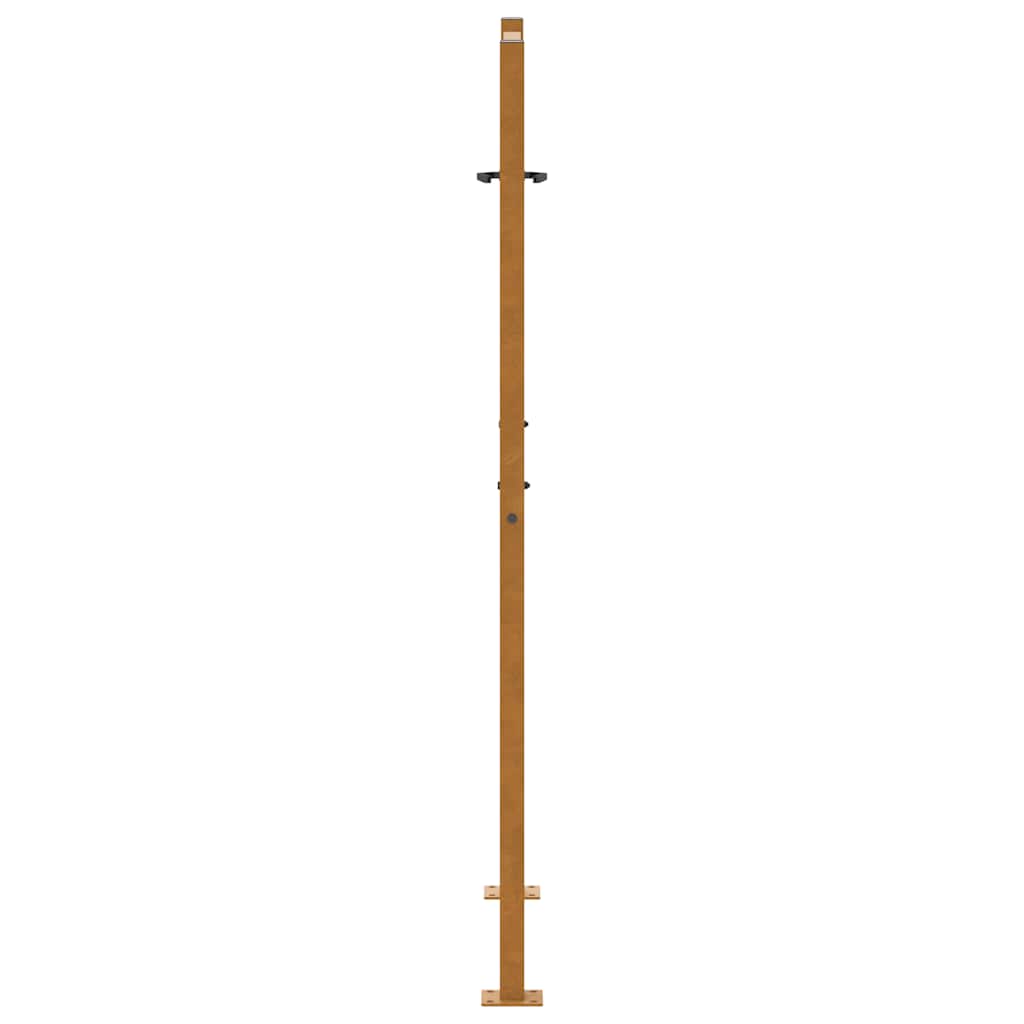 sodo vartai 105x155cm atmosferos poveikio plieno bangų dizainas