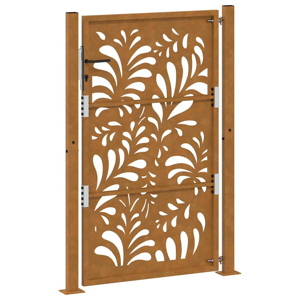 sodo vartai 105x155cm atmosferos poveikio plieno bangų dizainas