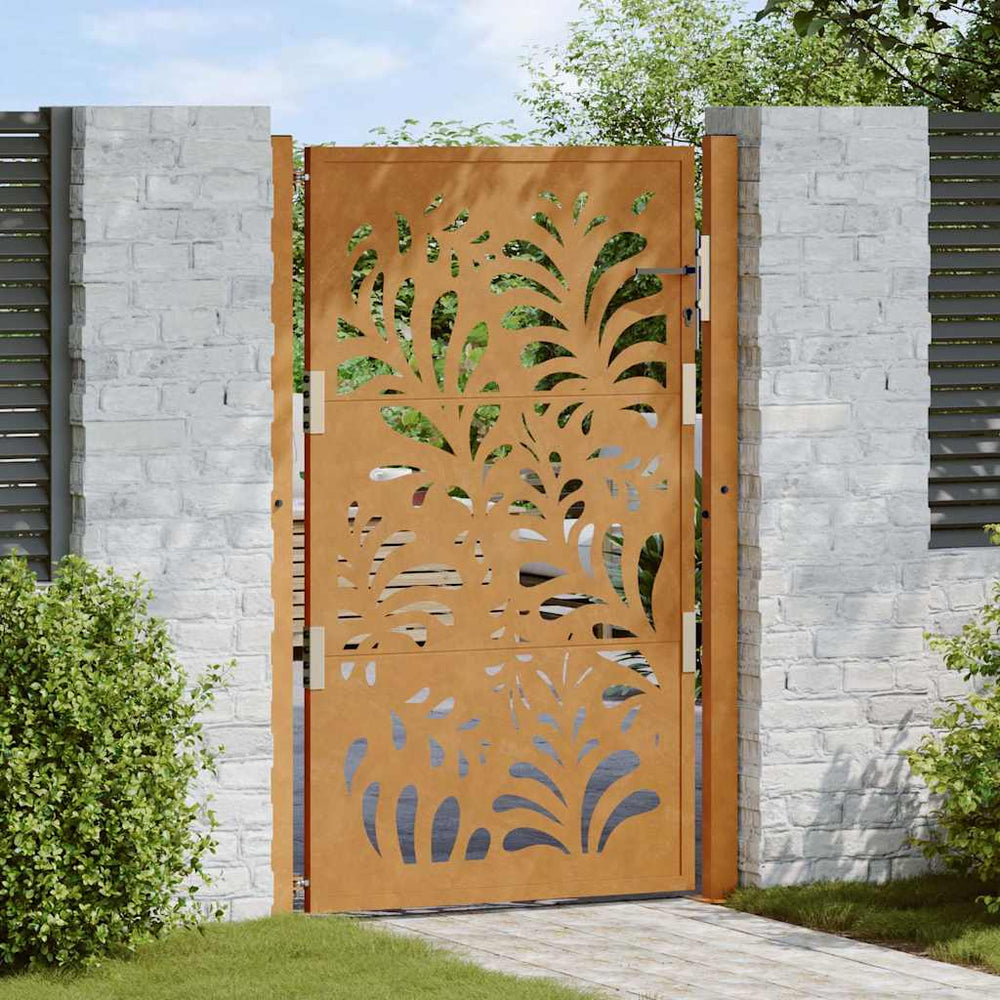 sodo vartai 105x155cm atmosferos poveikio plieno bangų dizainas