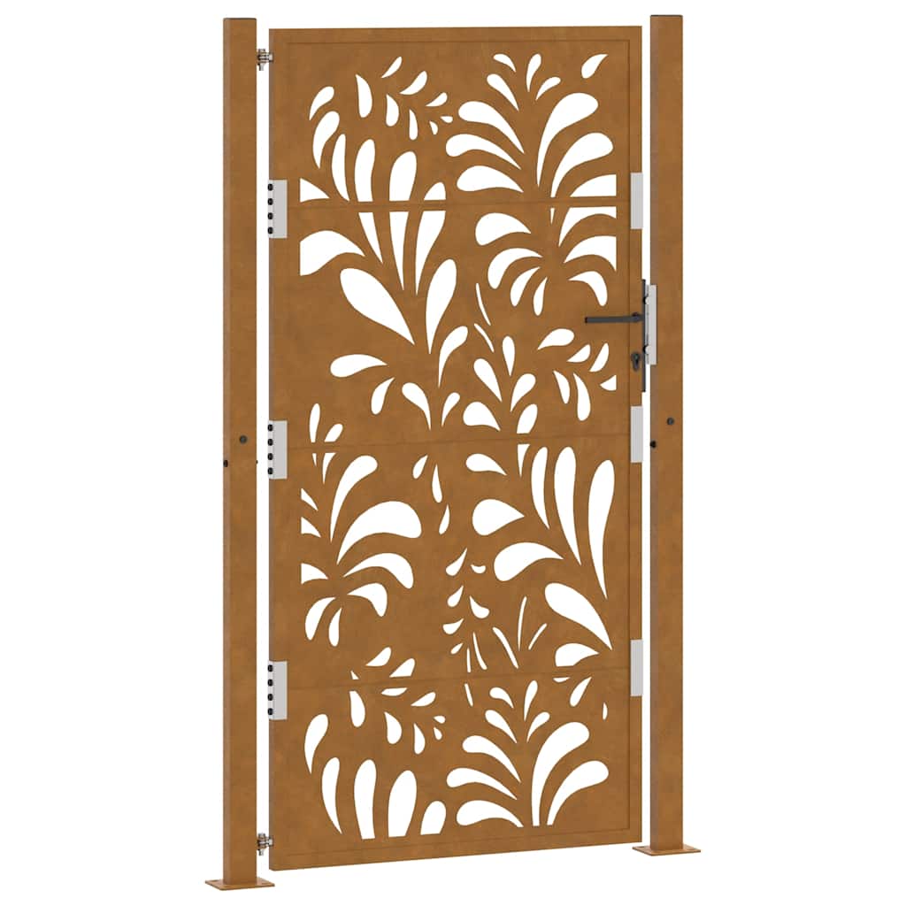 sodo vartai 105x180cm atmosferos poveikio plieno bangų dizainas