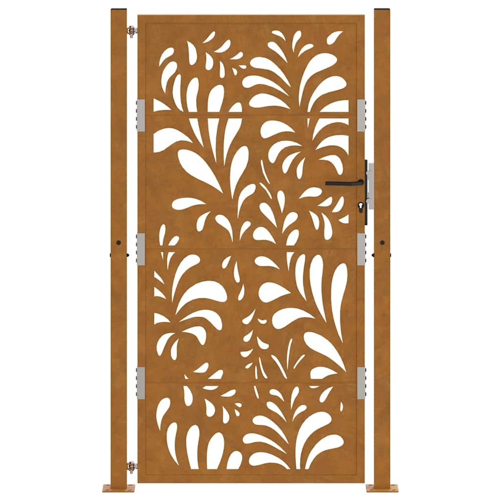 sodo vartai 105x180cm atmosferos poveikio plieno bangų dizainas