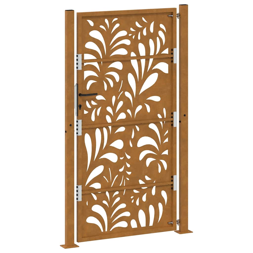 sodo vartai 105x180cm atmosferos poveikio plieno bangų dizainas