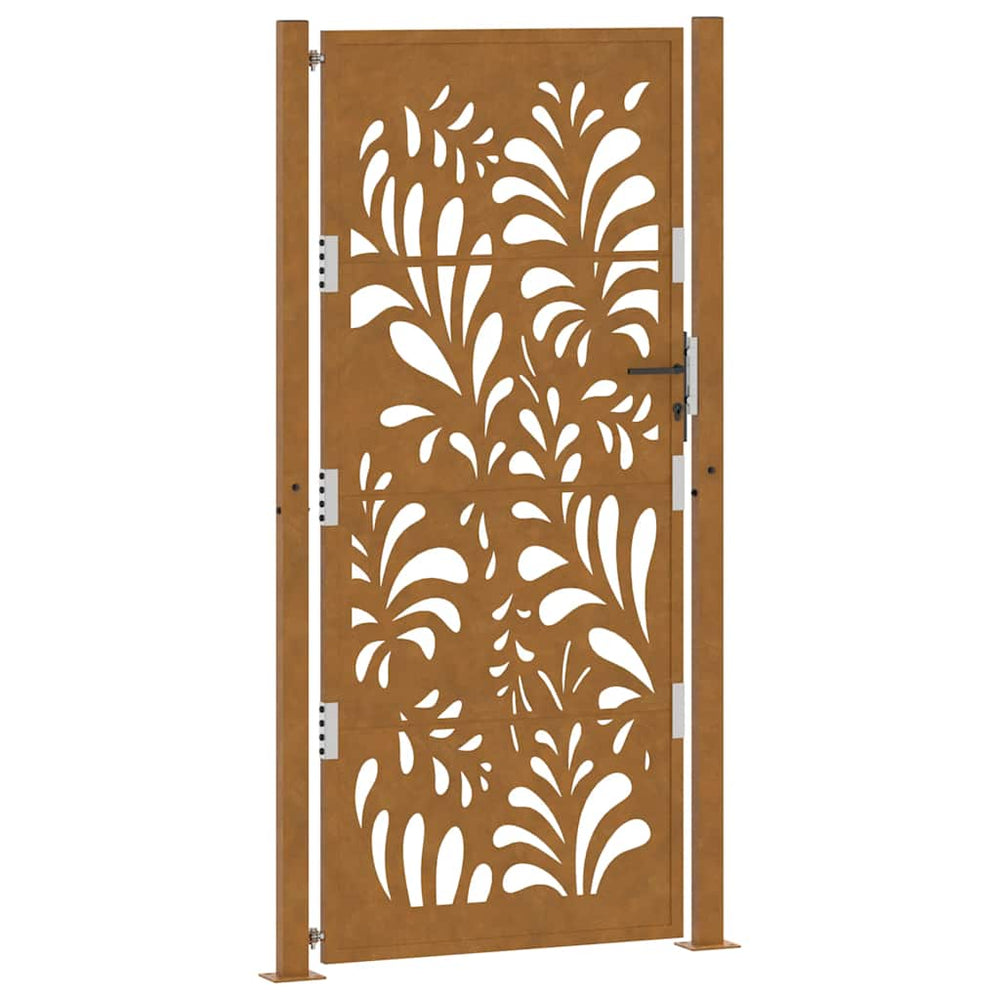 sodo vartai 105x205cm atmosferos poveikio plieno bangų dizainas