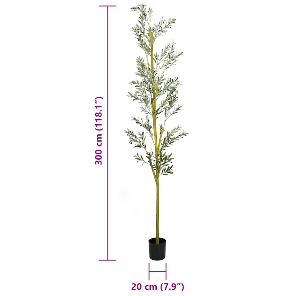 Mākslīgā olīvkoka imitācija, zaļš, 300cm, 1000 lapas