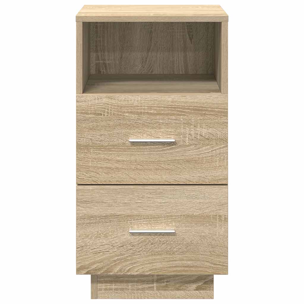 Nightstand with 2 drawers, Sonoma, 36x36x68cm