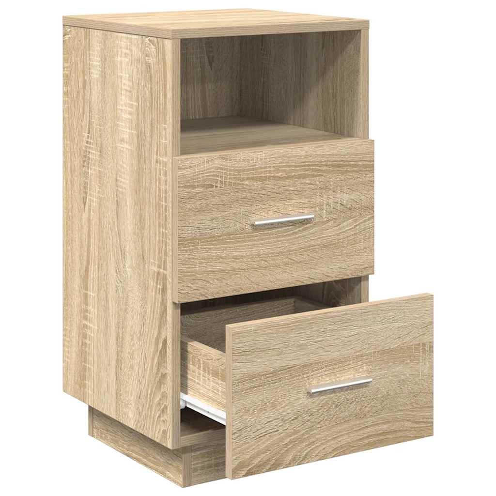 Nightstand with 2 drawers, Sonoma, 36x36x68cm