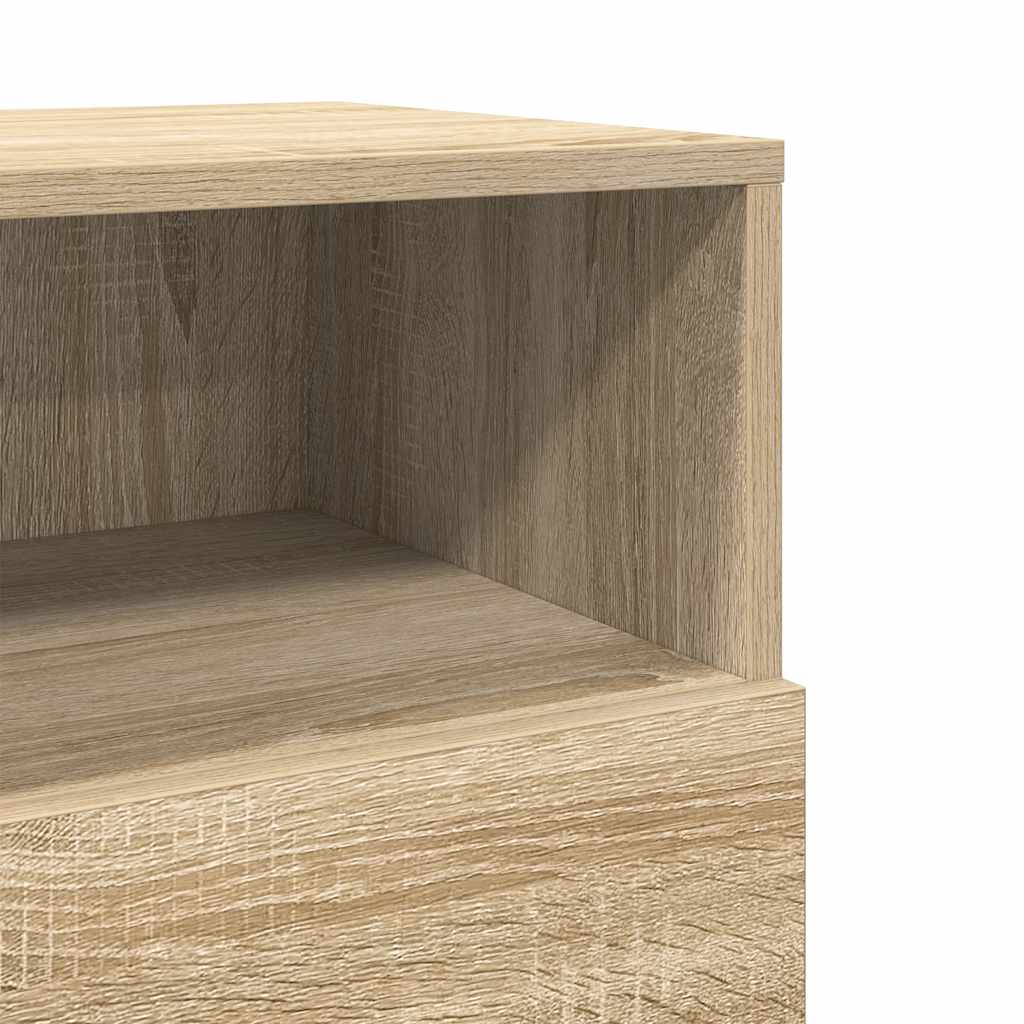 Nightstand with 2 drawers, Sonoma, 36x36x68cm