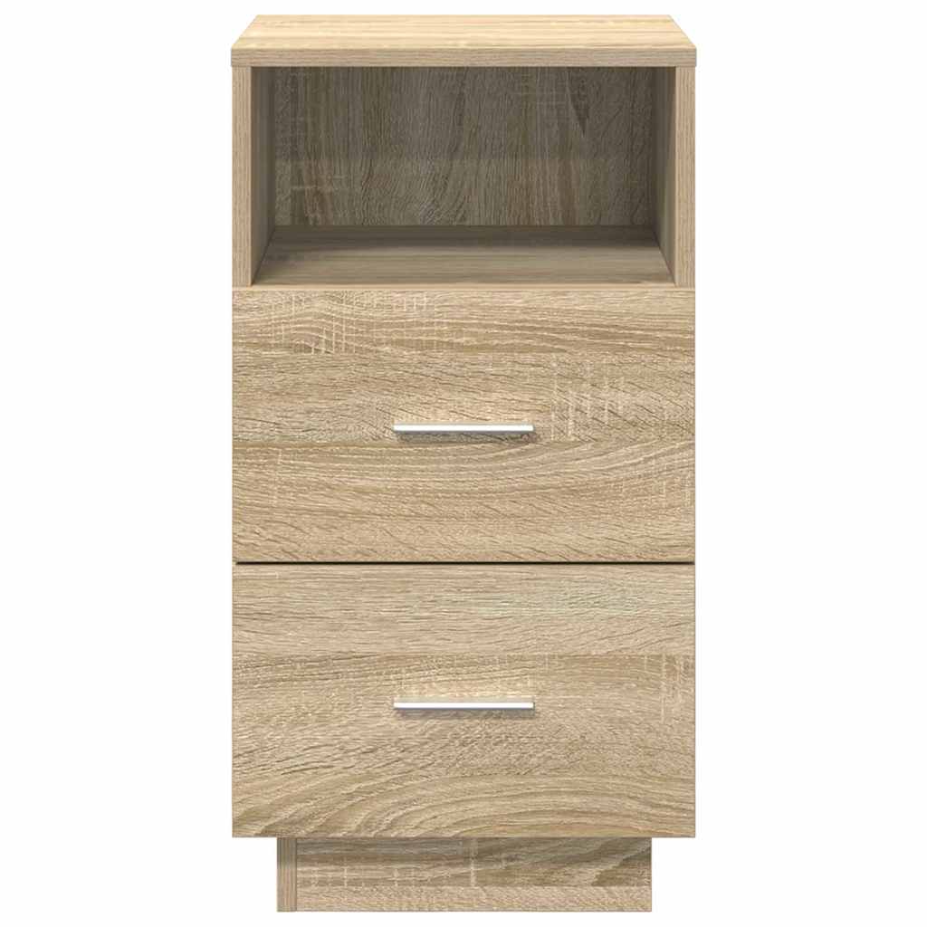 Nightstand with 2 drawers, Sonoma, 36x36x68cm