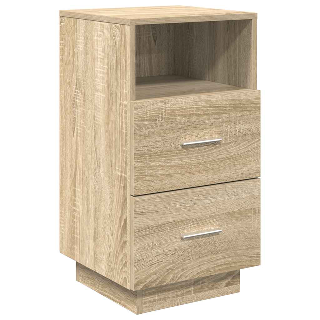 Nightstand with 2 drawers, Sonoma, 36x36x68cm