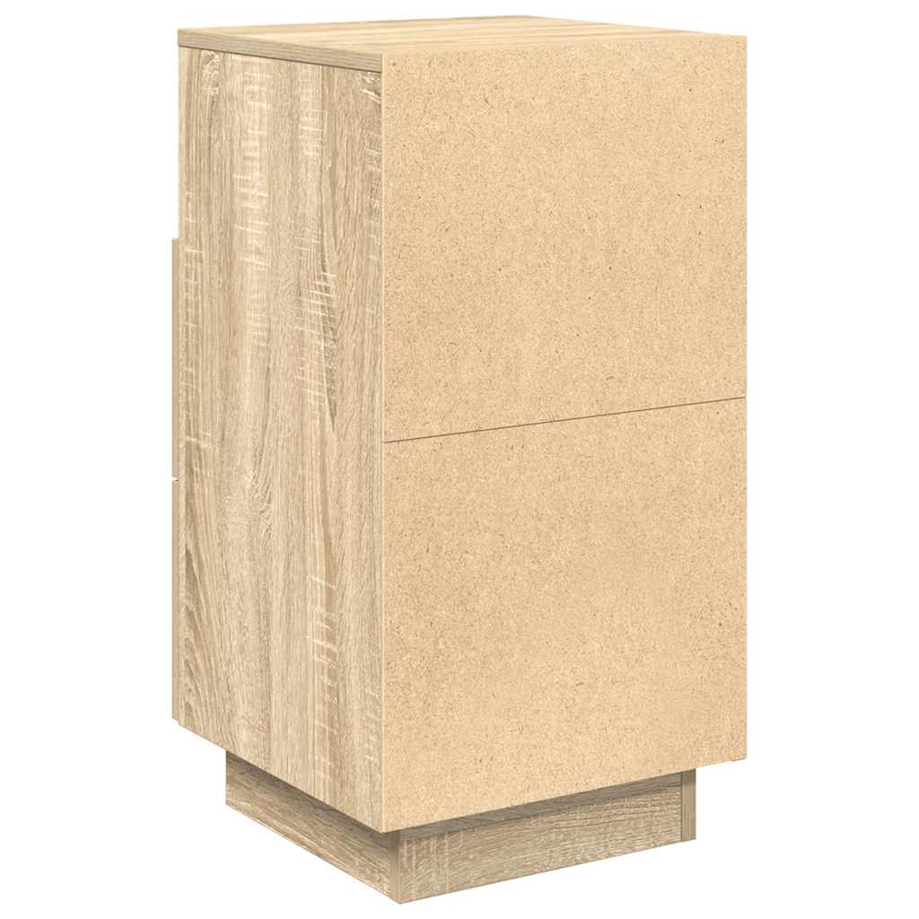 Nightstand with 2 drawers, Sonoma, 36x36x68cm
