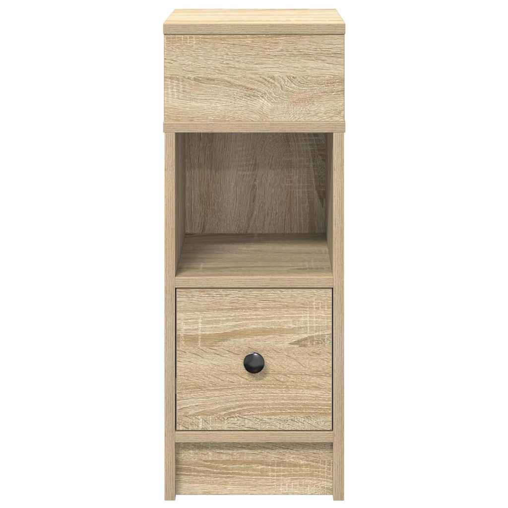Bedside cabinet with drawer, sonoma, 25x31x66cm