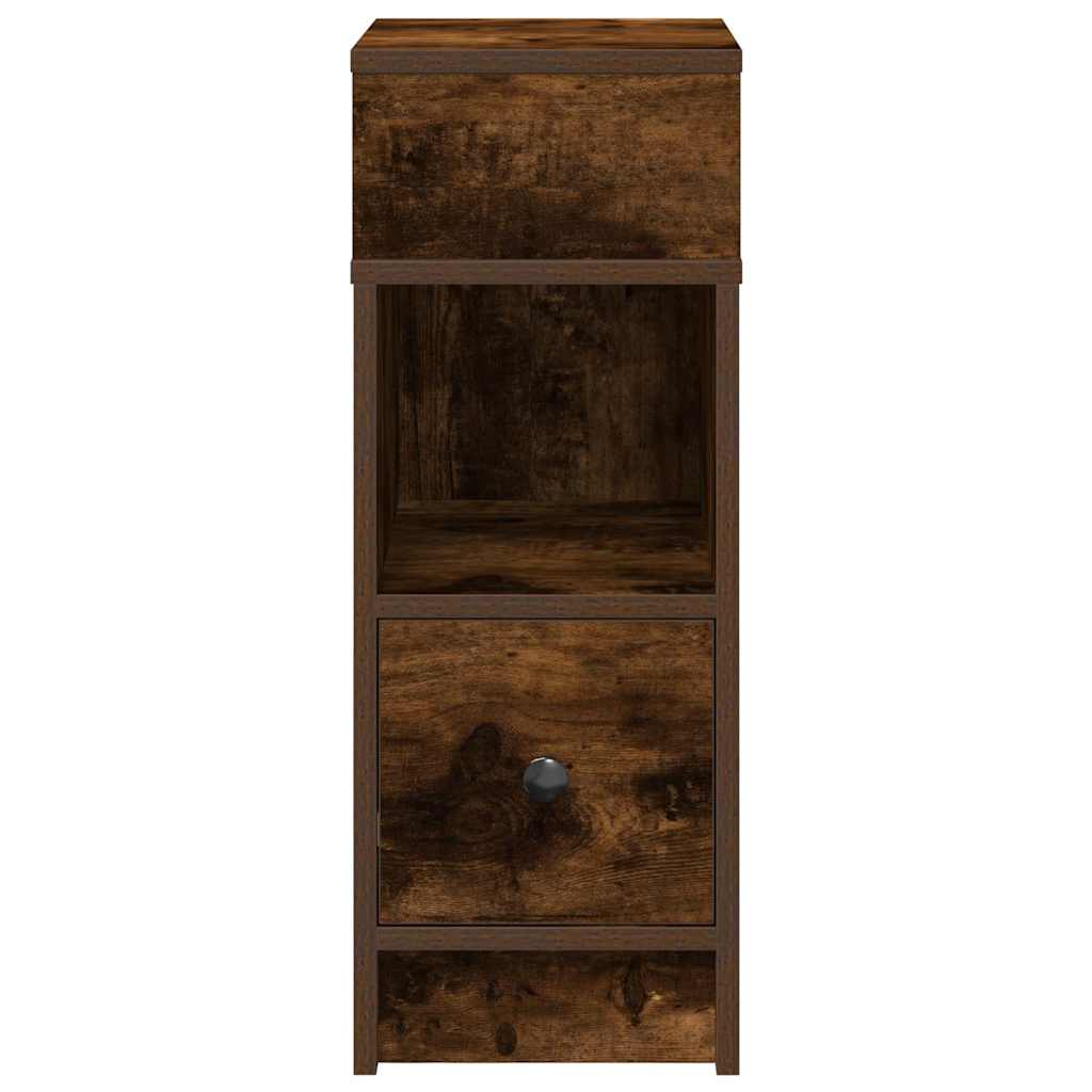 Bedside tables with drawers, 2 pcs., smoky, 25x31x66cm