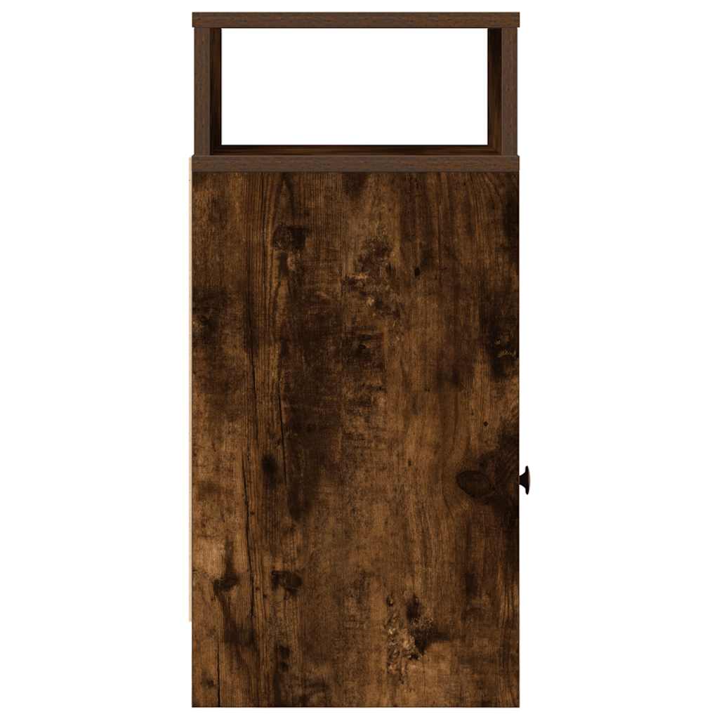 Bedside tables with drawers, 2 pcs., smoky, 25x31x66cm