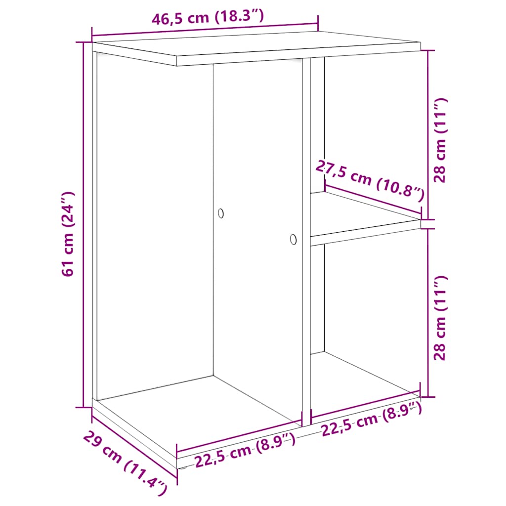 Naktsgaldiņi, 2 gab., balti, 46,5x29x61cm, koks