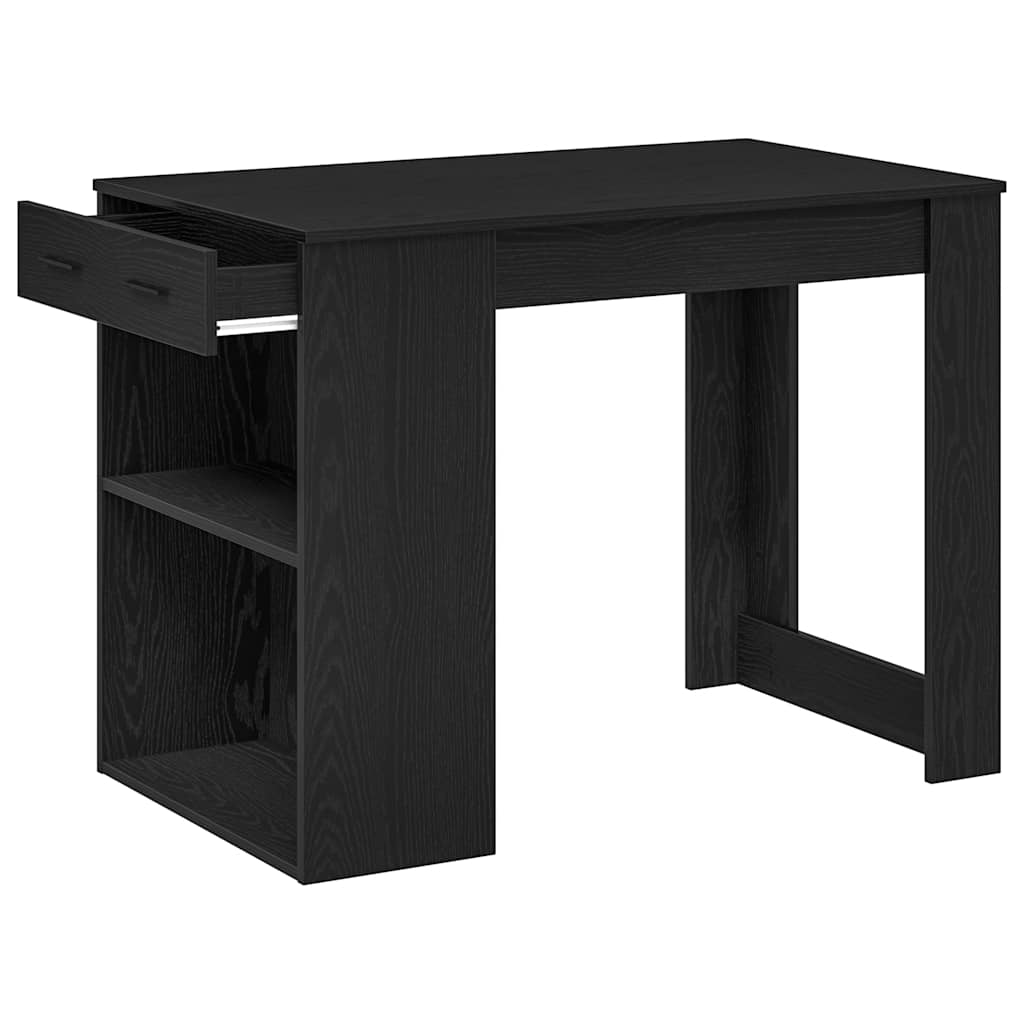 Desk with drawer/shelf, oak, 102x62x77.5cm