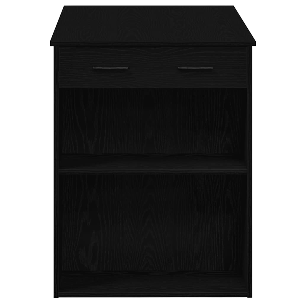 Desk with drawer/shelf, oak, 102x62x77.5cm