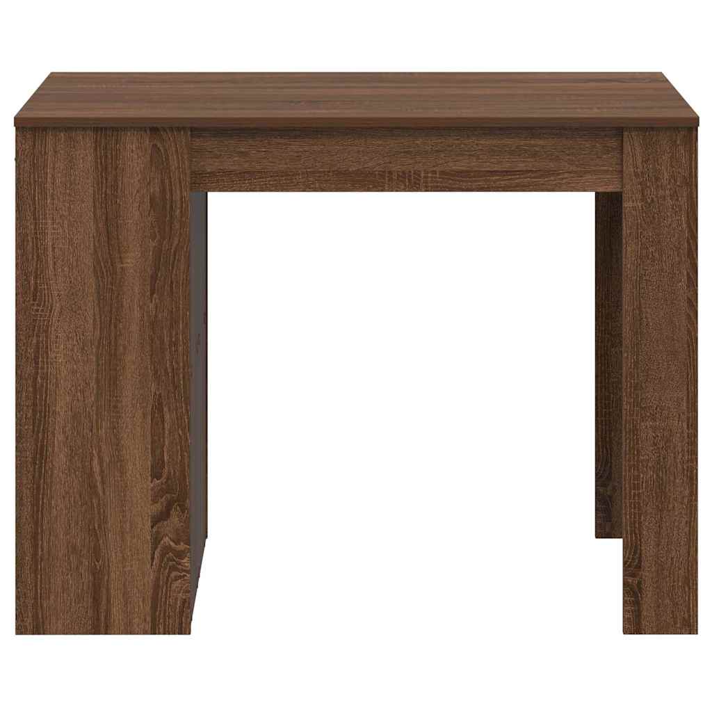 Desk with drawer/shelf, brown, 102x62x77.5cm